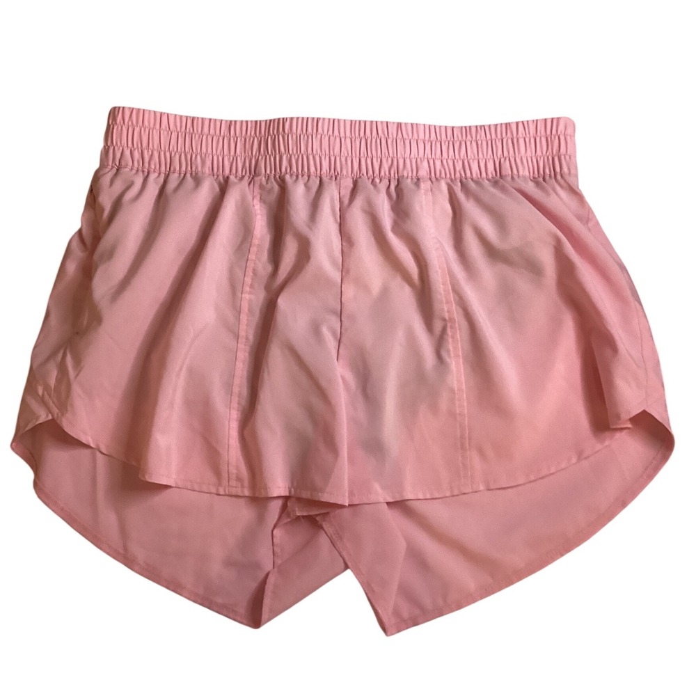 All in Motion Womens Pink Running Shorts Lined Elastic Waist Athletic Size Large
